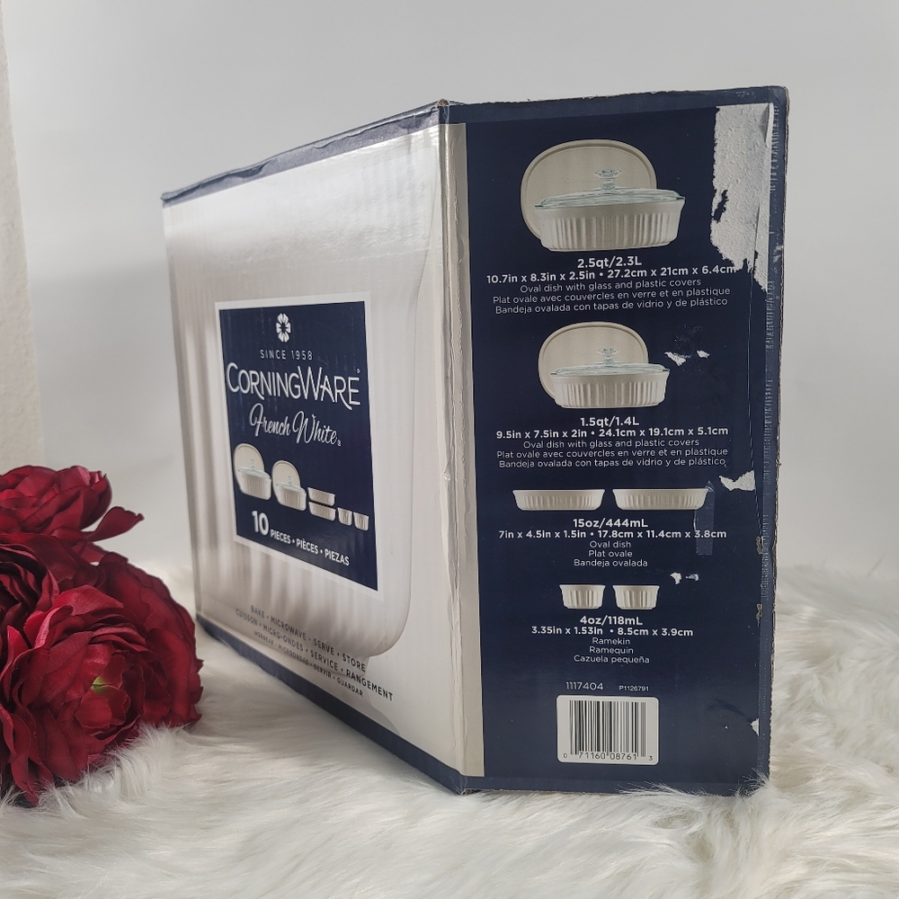 ❌SOLD❌Corningware French White 10-Pc. Bakeware Set - Picture 3 of 4